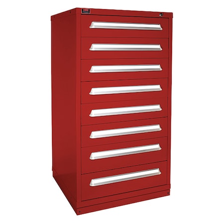 Lyon ModDrwrCab, 59.25"x30"x28", Red, 8Drwr HHM6830301014IL