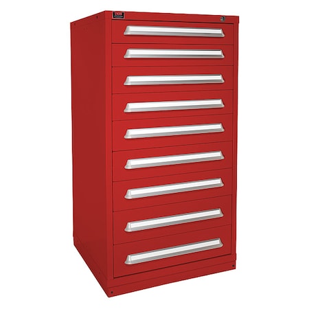 Lyon ModDrwrCab, 59.25"x30"x28", Red, 9Drwr HHM6830301011IL