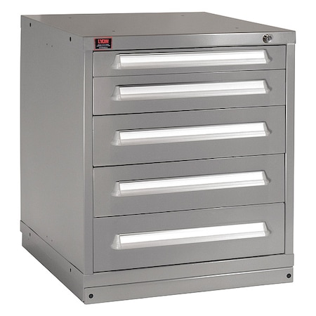 Lyon ModDrwrCab, 33.25"x30"x28", DvGry, 5Drwr DDM353030000BIL