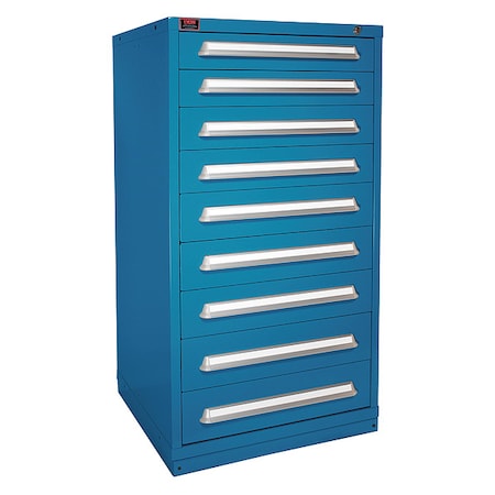 Lyon ModDrwrCab, 59.25"x30"x28", Blue, 9Drwr X6M6830301011IL