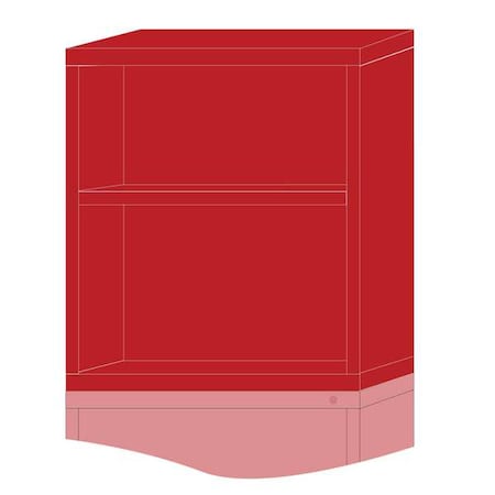 Lyon ModShelfCab, 31"x30"x28 1/4", Red, 2Shlv HHN35303010500N