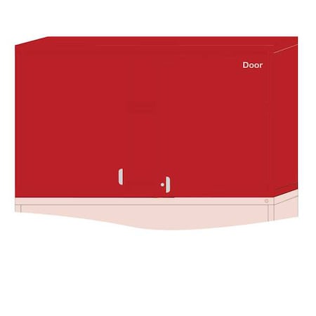 Lyon ModShelfCab, 31"x60"x28 1/4", Red, 2Shlv HHN35603010550L