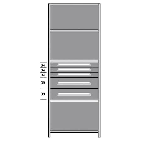 Lyon Shelf, 85" H, 36" W, Steel, 850 lb. Capacity DDJ115015