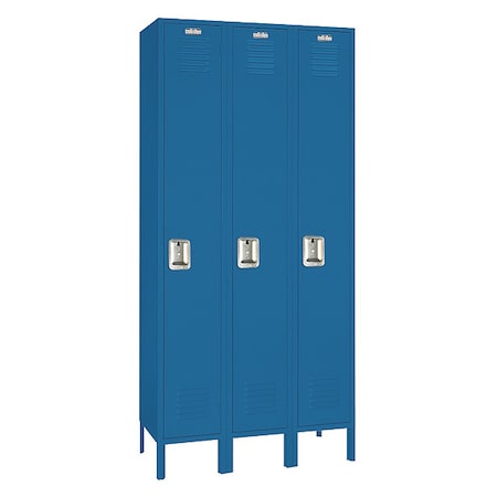 LYON Wardrobe Locker, (1) Tier, (3) Wide, Steel, 36 in W, 12 in D, 78 in H X6C51123SU