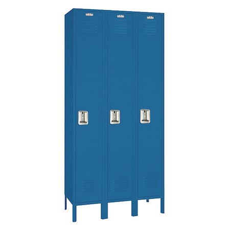 Lyon Wardrobe Locker, 36 in W, 15 in D, 66 in H, (1) Tier, (3) Wide X6C50123SU