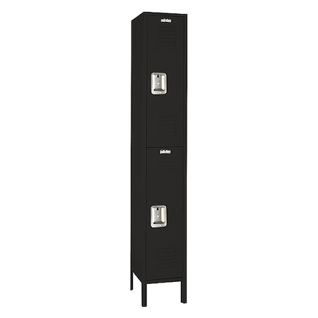 Lyon Wardrobe Locker, 12 in W, 12 in D, 66 in H, (1) Wide, (2) Tier KKC5242SU