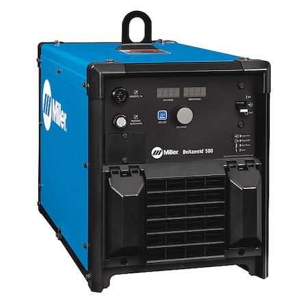 Miller Electric MIG Welder, Deltaweld 500, Three-Phase, 208V AC, 230V AC, 460V AC, 30 to 650A DC, 100 % 907785001