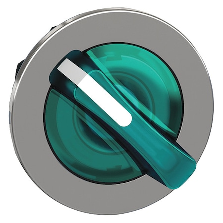 Schneider Electric ShortHandSelectSwtch, Illum, Grn, 2Pos, 30mm ZB4FK1233