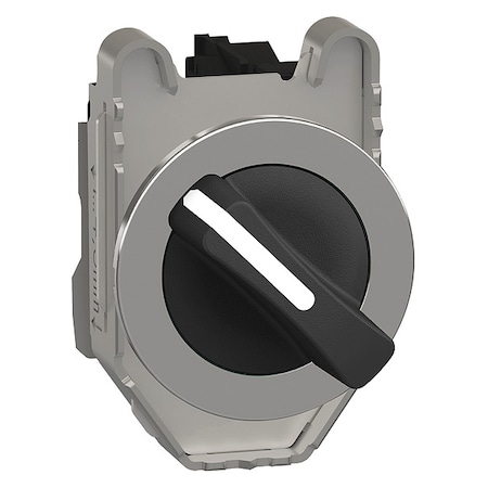 Schneider Electric Selector Switch, 2 Pos, 30 mm, Black XB4FJ21