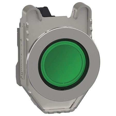 Schneider Electric Pilot Light, Green, 30mm, LED XB4FVM3