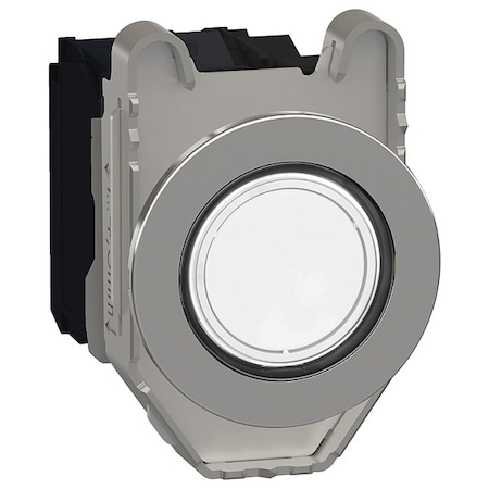 Schneider Electric Illuminated Push Button, 30 mm, 1NO/1NC, White XB4FW31B5