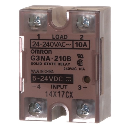 Omron Solid State Relay, 1 Phase, Screw Clamp, Surface, Phototriac G3NA-210B-UTU DC5-24