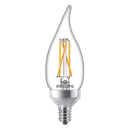 Philips LED Bulb, BA11,2200 to 2700K, 600 lm, 6.6W | Zoro