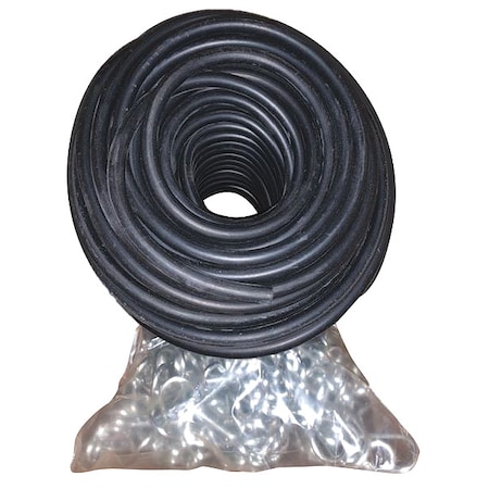 Zoro Select Bungee Cord, 1/2" W, Black 933043702