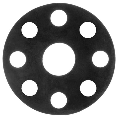 Zoro Select Full Face Buna-N Flange Gasket for 4" Pipe, 1/16" Thick, No 150 BULK-FG-784