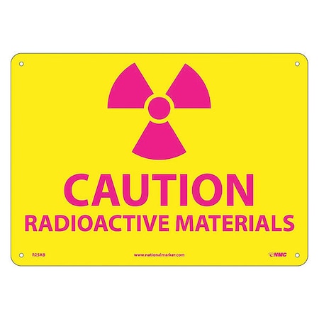 Nmc Caution Radioactive Materials Sign R25AB