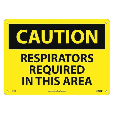 Nmc Caution Respirators Required In This Area Sign C71AB