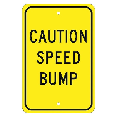 Nmc Caution Speed Bump Sign, TM136J TM136J