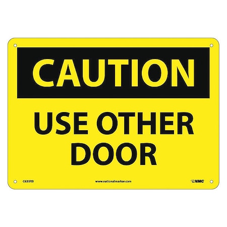 Nmc Caution Use Other Door Sign, C630RB C630RB