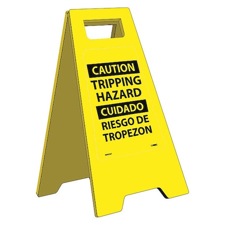 Nmc Caution Tripping Hazard - Bilingual Heavy Duty Floor Stand HDFS207