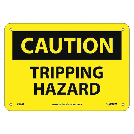 Nmc Caution Tripping Hazard Sign, C404R C404R