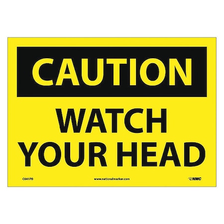 NMC Caution Watch Your Head Sign, C641PB C641PB