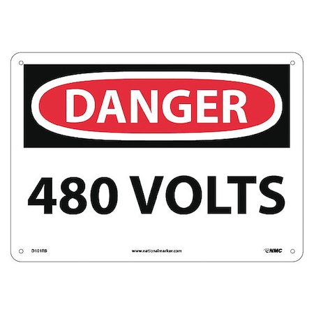 Nmc Danger 440 Volts Sign, D101RB D101RB