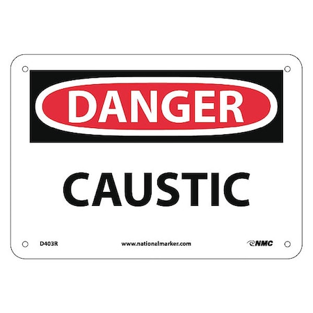 Nmc Danger Caustic Sign, D403R D403R