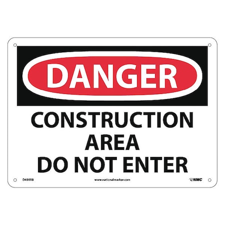 NMC Danger Construction Area Do Not Enter Sign D490RB
