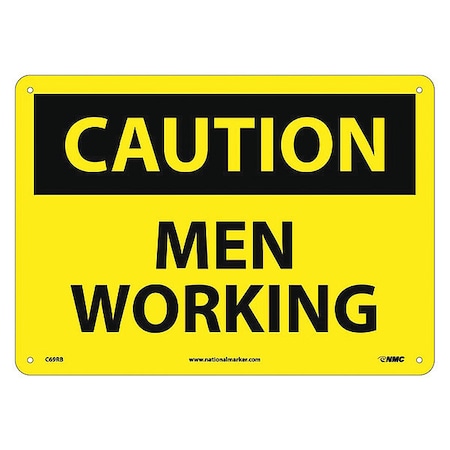 Nmc Caution Men Working Sign, C69RB C69RB