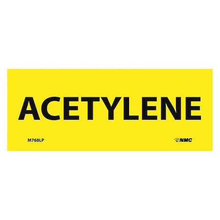 Nmc Acetylene Hazmat Label M768LP