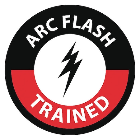 Nmc Arc Flash Trained Hard Hat Label, Pk25, HH121 HH121