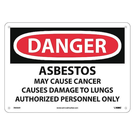 Nmc Asbestos Cancer And Lung Disease H Sign, D656AB D656AB