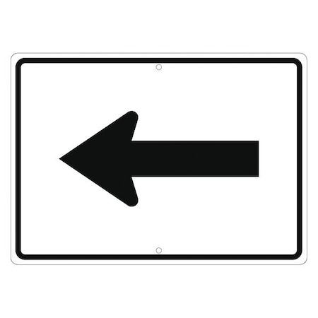 Nmc Auxiliary Arrow Left Sign, TM502J TM502J