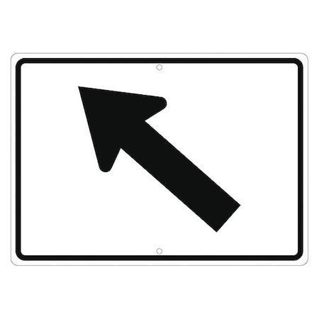 NMC Auxiliary Diagonal Arrow Left Sign, TM504J TM504J