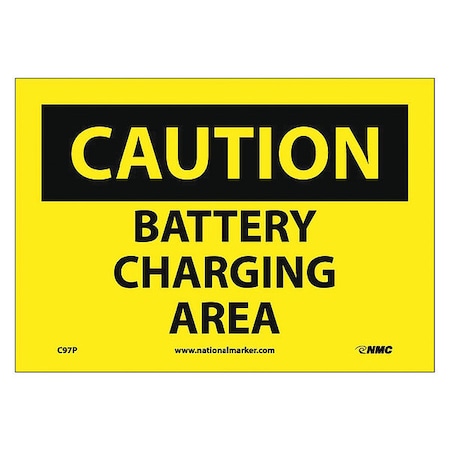 Nmc Battery Charging Area Sign, C97P C97P