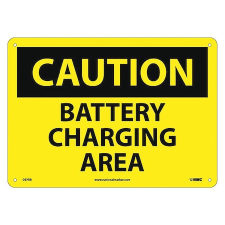 NMC Battery Charging Area Sign, C97RB C97RB