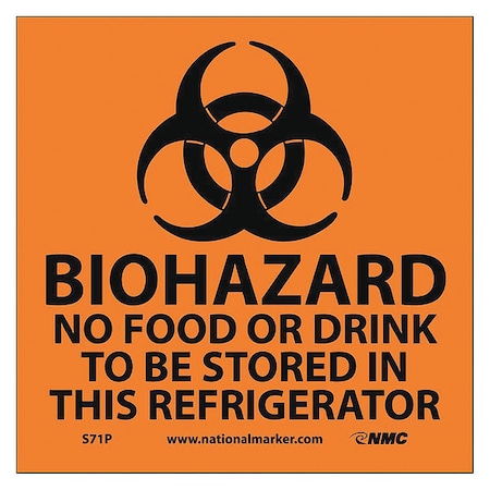 Nmc Biohazard Sign, S71P S71P
