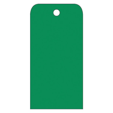 Nmc Blank Tag Green, Pk25 RPT158