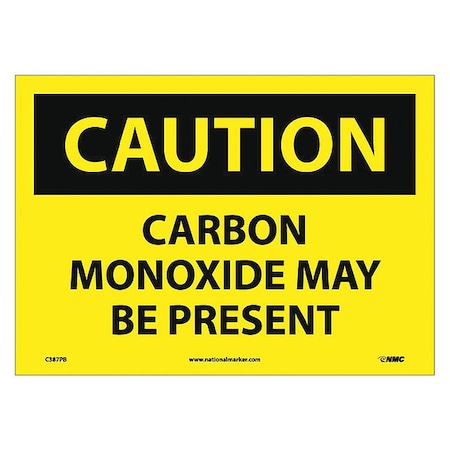 Nmc Caution Carbon Monoxide May Be Present Sign, C387PB C387PB