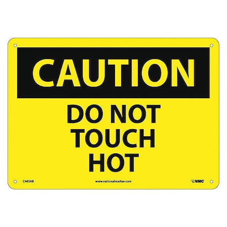 Nmc Caution Do Not Touch Hot Sign, C465AB C465AB