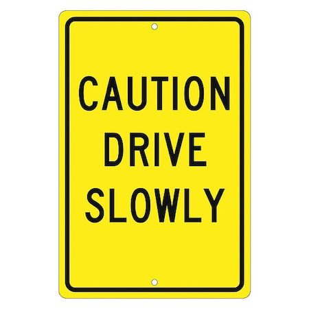 Nmc Caution Drive Slowly Sign, TM72H TM72H