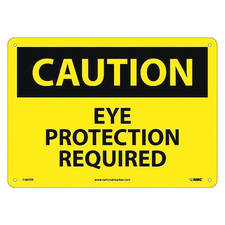 NMC Caution Eye Protection Required Sign C485RB