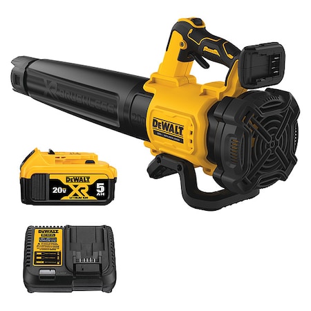 Dewalt 20V MAX XR(R) Battery Powered Handheld Leaf Blower Kit, 450 cfm, 125 mph, Battery Included, 5.4 lb DCBL722P1