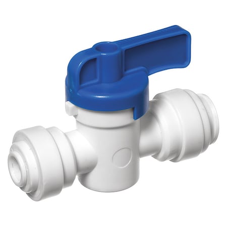 Usa Industrials Manual 2-Way Ball Valve, Push, Acetal ZUSA-VLV-72