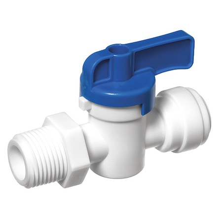 Usa Industrials Manual 2-Way Ball Valve, PushxNPT, Acetal ZUSA-VLV-79