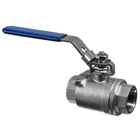 Usa Industrials Manual 2-Way Ball Valve, Clamp, 316 SS ZUSA-VLV-106