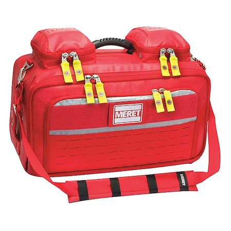 Meret Usa Emergency Bag, Tarpaulin, 15 in L, 22 in W, Red M8101FBAP