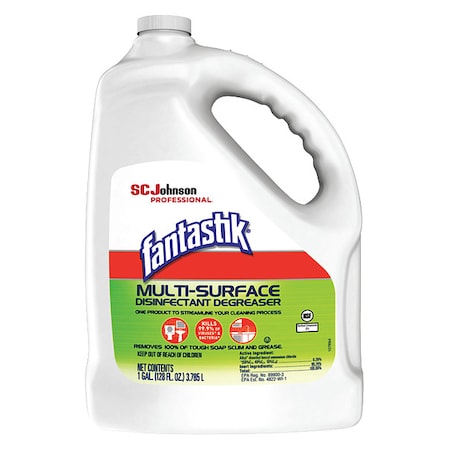 Fantastik Disinfectant Degreaser, Bottle, Unscented, 4 PK 311930