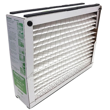 Field Controls 25x16x4 Pleated Air Filter, Standard Capacity, Synthetic, MERV 11, 1.0 Micron, 6 PK Flex-4